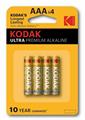 BATTERIA KODAK MINI STILO ULTRA PREMIUM ALKALINE 1,5V 4PZ