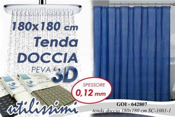 TENDA DOCCIA 3D 180X180CM ASS.