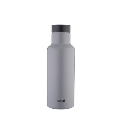 THERMOS ISOLANTE GRIGIO OPACO CON TAPPO AUTOMATICO 450 ML