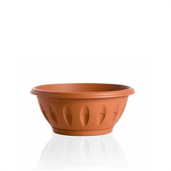 VASO CIOTOLA ALBA CON SOTTOVASO CM 30 TERRACOTTA