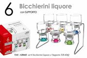 BICCHIERINI LIQUORE CON STAND CONF. 6PZ