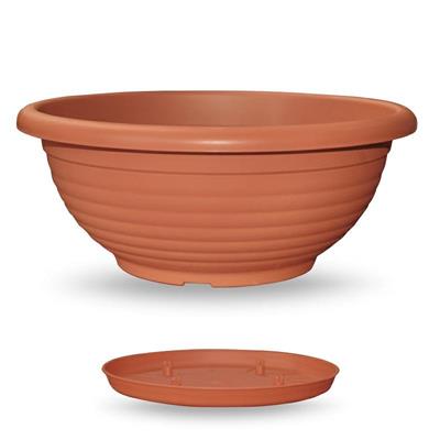 VASO CIOTOLA NAPOLI 25 CM COLORE TERRACOTTA