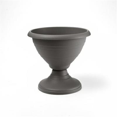 VASO CAMPANA CON PIEDE 39CM COLORE ANTRACITE