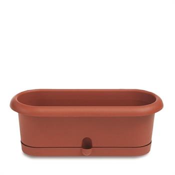 VASO FIORIERA PIERINA 30XH10,5 CM COLORE TERRACOTTA