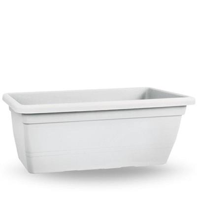 VASO FIORIERA RETTANGOLARE ANTHEA 100 CM COLORE BIANCO