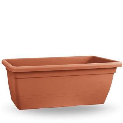 VASO FIORIERA RETTANGOLARE ANTHEA 50 CM COLORE TERRACOTTA