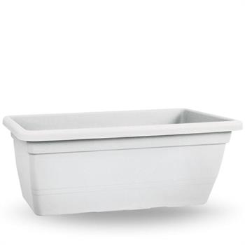 VASO FIORIERA RETTANGOLARE ANTHEA 60 CM COLORE BIANCO