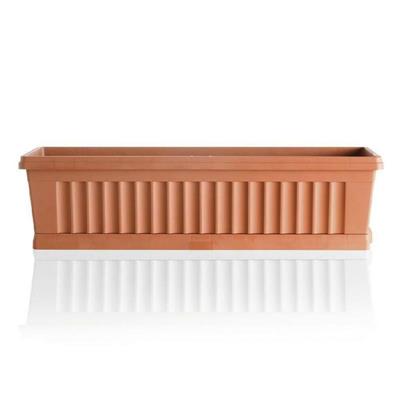 VASO FIORIERA RETTANGOLARE ORTO 80 CM 30 LT TERRACOTTA