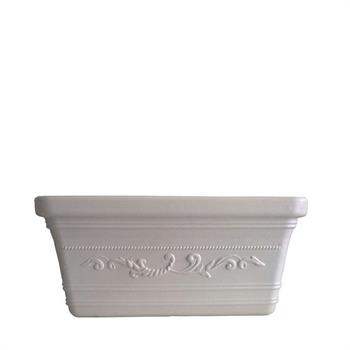 VASO RETTANGOLARE PRESTIGE 80CM BIANCO NPA