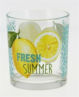 BICCHIERE LINDA ACQUA 220CC DECORO FRESH SUMMER CONF. 3PZ