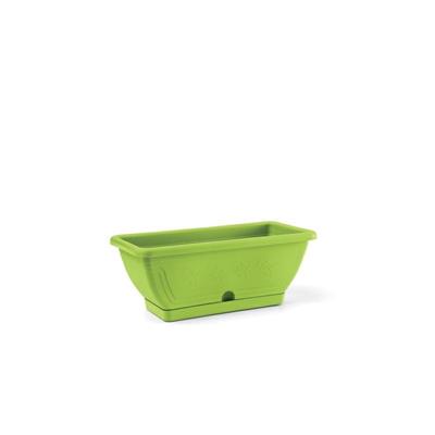 VASO CASSETTA VENEZIA C/SOTTOCASSETTA 50 CM VERDE ANICE