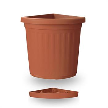 VASO ANGOLO 50 CM COLORE TERRACOTTA