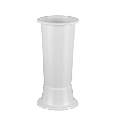 VASO PORTAFIORI CARRARA 22X50 CM BIANCO