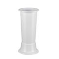 VASO PORTAFIORI CARRARA 22X50 CM BIANCO