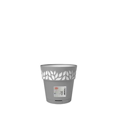 VASO OPERA DECORO CLOE 20XH19 CM STONE GREY