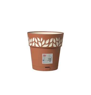 VASO OPERA DECORO CLOE 20 CM TERRA D'OMBRA