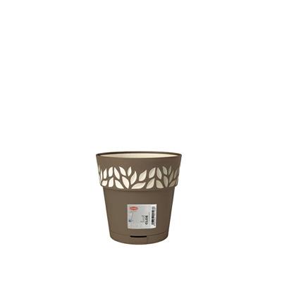 VASO OPERA DECORO CLOE 20XH19 CM TORTORA