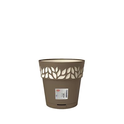 VASO OPERA DECORO CLOE 25XH25 CM TORTORA