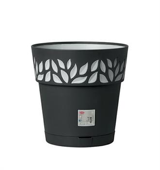 VASO OPERA DECORO CLOE 30 CM GRAFITE