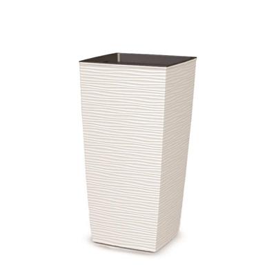 VASO FINESA AURORA 25 X 25 X 46,5 CM COLORE BIANCO