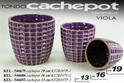 VASO CERAMICA 12,8CM COL. VIOLA