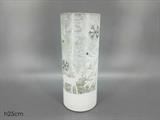 VASO CILINDRICO DECORO RENNA 25CM