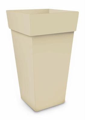 VASO MELROSE ALTO QUADRO 40X40X50CM COLORE BEIGE