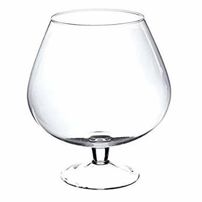 VASO IN VETRO TRASPARENTE COGNAC 22XH25CM