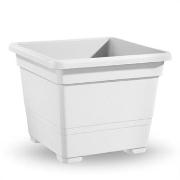 VASO QUADRATO 18 CM COLORE BIANCO