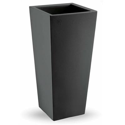 VASO QUADRATO ALTO CLOU H 85 CM COLORE ANTRACITE