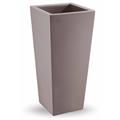 VASO QUADRATO ALTO CLOU H 85 CM COLORE AVANA