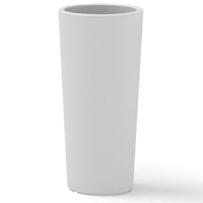 VASO TONDO ALTO CLOU H85CM COLORE BIANCO