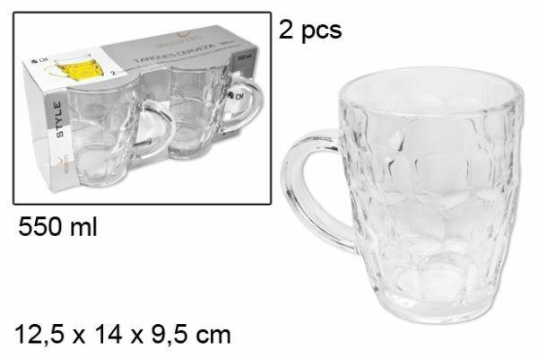 BICCHIERE BIRRA SET 2PZ 550ML