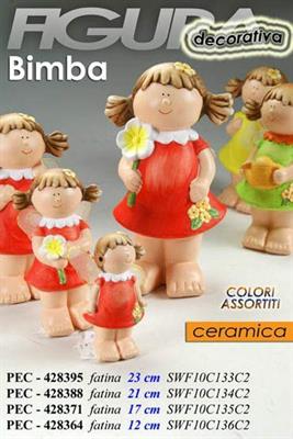 BIMBA IN CERAMICA 23CM MODELLI E COLORI ASS.