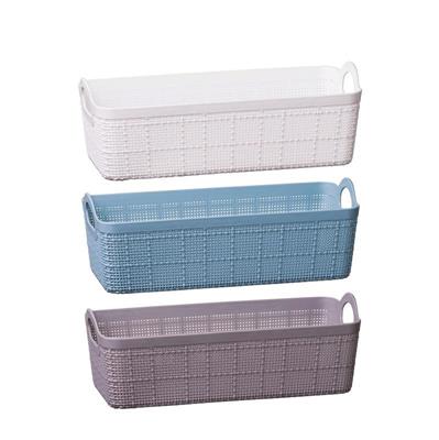 CESTINO RETTANGOLARE KOKKA 26 X 11 X H9 CM 3 COLORI ASS