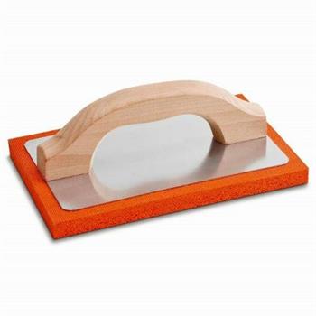 FRATTONE IN GOMMA SPUGNA 10X24 ARANCIO MORBIDO MANICO LEGNO