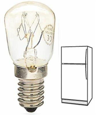 LAMPADINA PERETTA FRIGO 25X57 15W E14 230V LUCE CHIARA