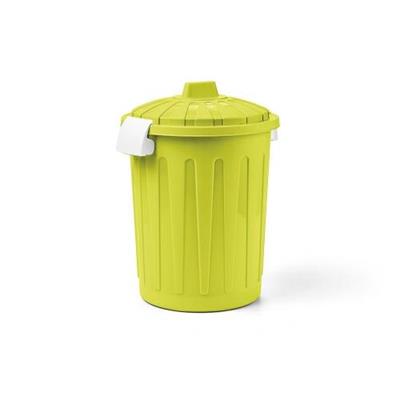 BIDONCINO CON COPERCHIO 50LT COL. VERDE ACIDO