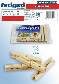 PINZE LEGNO CONF. 10PZ