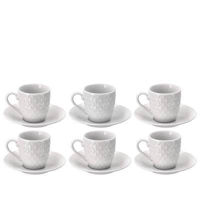 TAZZA CAFFE' PORCELLANA SET 6 PZ