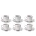 TAZZA CAFFE' PORCELLANA SET 6 PZ