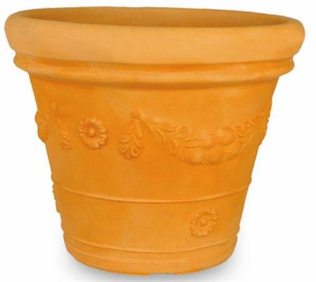 VASO FETSONATO DOPPIO BORDO D.55 TERRACOTTA