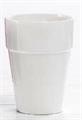 VASO BORDO DOPPIO BIANCO INNER D.13XH17,5CM