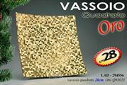 VASSOIO QUADRATO 27,5 ORO  @