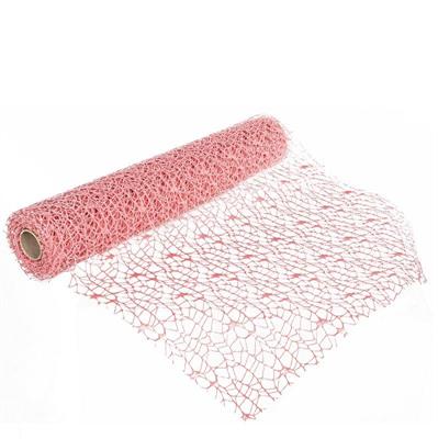 POLYCOTTON NET 48 CM X 4,5 METRI COLORE OLD PINK