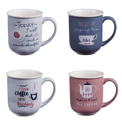 TAZZA MUG 9 X H10 CM 4 DECORI ASS