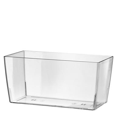 VASO IN PLASTICA CLEAR 25 CM COIMBRA TRASPARENTE