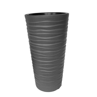 VASO BORA ALTO ROTONDO 30X52 CM COLORE ANTRACITE