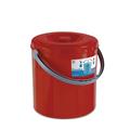 PATTUMIERA EUREKA CON COPERCHIO 25 LT ROSSO