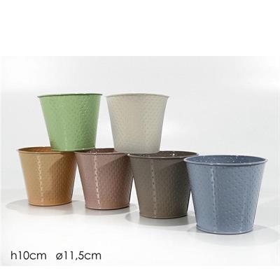 VASO LATTA D. 11,5 X 10 CM 6 COLORI ASS